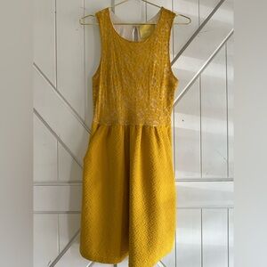 Maeve by Anthropology Yellow Dress